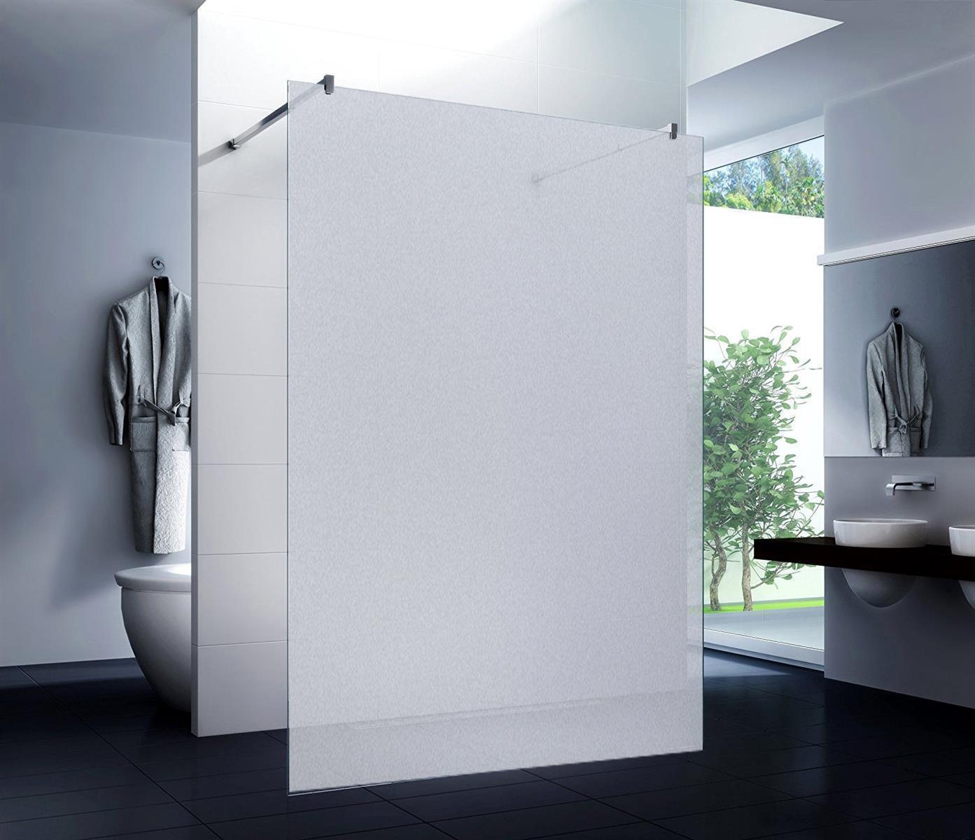 Walk-In Duschwände Milchglas