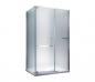 Preview: Glas ConCept 24 - Eck Duschkabine Dusche Milchglas Frost Satiniert"Detroit" - H 195cm- ESG Sicherheitsglas 8mm (100x90x195cm)