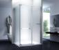 Preview: Glas ConCept 24 - Eck Duschkabine Dusche Milchglas Frost Satiniert"Detroit" - H 195cm- ESG Sicherheitsglas 8mm (120x90x195cm)