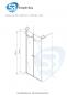 Preview: Glas Concept 24 - Nischentür - Nischendusche - Pendeltür - Hebe/Senkmechanismus - 6mm ESG - Variation (95x195cm)