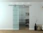 Preview: Glass ConCenpt 24 - Glasschiebetür - Schiebetür - Aufhängesysteme - Rollsystem - Höhe 2050mm - Variation (900x2050mm Satin Waage)