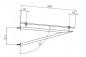 Preview: Glas Concept 24 - 200x90cm Glasvordach - 13mm - Verbundssicherheitsglas - Schwarzglas - inkl. Halter
