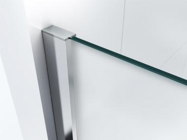 Glas ConCept 24 - Eck Duschkabine Dusche Milchglas Frost Satiniert"Detroit" - H 195cm- ESG Sicherheitsglas 8mm (120x90x195cm)