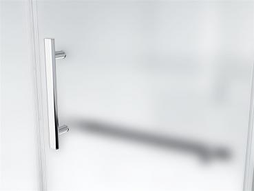 Glas ConCept 24 - Eck Duschkabine Dusche Milchglas Frost Satiniert"Detroit" - H 195cm- ESG Sicherheitsglas 8mm (100x90x195cm)